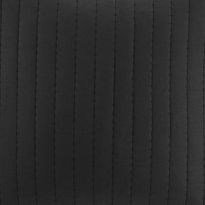 JLA Home INK+IVY - Cotton Quilted Euro Sham with Embroidered Texture, Breathable 26x26 Farmhouse Accent Pillow Cover Black II11-593