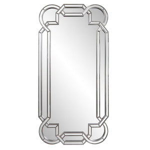 Howard Elliott Oversized Aleena Mirror - Dramatic Arching Curves & Champagne Trim For Elegant Home Décor Appeal Silver Glass ,Mdf 15211-howard-elliott