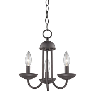 Thomas Lighting Montgomery Three Light Candlestick Chandelier Oil Rubbed Bronze Transitional Ceiling Fixture 1523CH/10