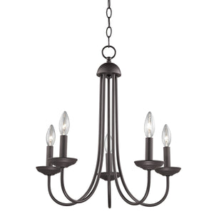Thomas Lighting Montgomery Five Light Candelabra Chandelier Oil Rubbed Bronze Dining Room Fixture 1525CH/10
