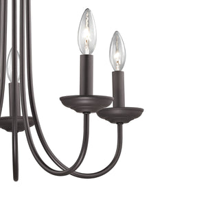 Thomas Lighting Montgomery Five Light Candelabra Chandelier Oil Rubbed Bronze Dining Room Fixture 1525CH/10