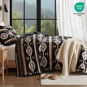 English Elm 3-piece King Patchwork Quilt Set Knit Face Microfiber Back Lightweight Year Round Warmth B035P482966