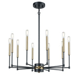 Livingston 29'' Wide 10-Light Chandelier - Matte Black 15277/10 Elk Lighting