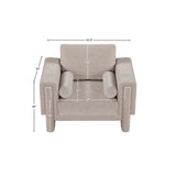 Madeline Beige Chenille Fabric Chair 152Beige-C Meridian Furniture