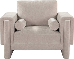 Madeline Beige Chenille Fabric Chair 152Beige-C Meridian Furniture