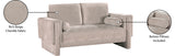 Madeline Beige Chenille Fabric Loveseat 152Beige-L Meridian Furniture