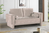 Madeline Beige Chenille Fabric Loveseat 152Beige-L Meridian Furniture