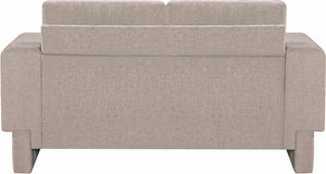 Madeline Beige Chenille Fabric Loveseat 152Beige-L Meridian Furniture