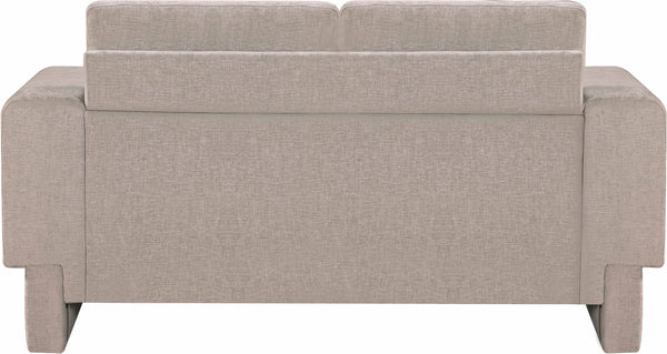 Madeline Beige Chenille Fabric Loveseat 152Beige-L Meridian Furniture