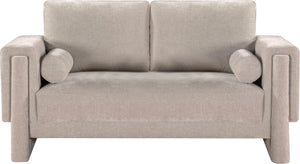 Madeline Beige Chenille Fabric Loveseat 152Beige-L Meridian Furniture