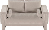 Madeline Beige Chenille Fabric Loveseat 152Beige-L Meridian Furniture