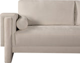 Madeline Beige Chenille Fabric Loveseat 152Beige-L Meridian Furniture