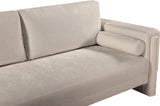 Madeline Beige Chenille Fabric Loveseat 152Beige-L Meridian Furniture