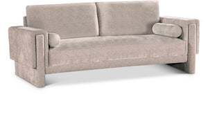 Madeline Beige Chenille Fabric Sofa 152Beige-S Meridian Furniture