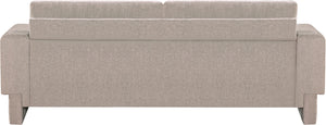 Madeline Beige Chenille Fabric Sofa 152Beige-S Meridian Furniture