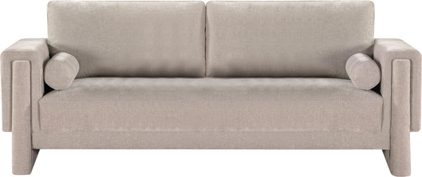Madeline Beige Chenille Fabric Sofa 152Beige-S Meridian Furniture