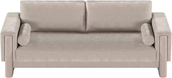 Madeline Beige Chenille Fabric Sofa 152Beige-S Meridian Furniture