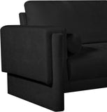 Madeline Black Chenille Fabric Chair 152Black-C Meridian Furniture