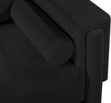 Madeline Black Chenille Fabric Chair 152Black-C Meridian Furniture