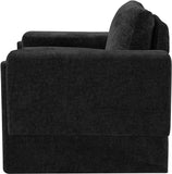 Madeline Black Chenille Fabric Chair 152Black-C Meridian Furniture