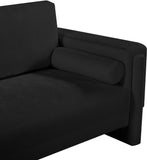 Madeline Black Chenille Fabric Chair 152Black-C Meridian Furniture