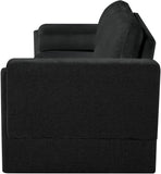 Madeline Black Chenille Fabric Sofa 152Black-S Meridian Furniture