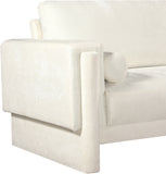 Madeline Cream Chenille Fabric Chair 152Cream-C Meridian Furniture