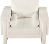 Madeline Cream Chenille Fabric Chair 152Cream-C Meridian Furniture