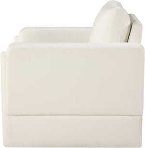 Madeline Cream Chenille Fabric Chair 152Cream-C Meridian Furniture