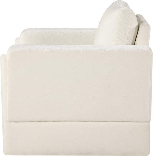 Madeline Cream Chenille Fabric Chair 152Cream-C Meridian Furniture