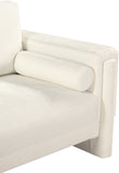 Madeline Cream Chenille Fabric Chair 152Cream-C Meridian Furniture