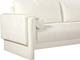 Madeline Cream Chenille Fabric Loveseat 152Cream-L Meridian Furniture