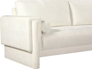 Madeline Cream Chenille Fabric Sofa 152Cream-S Meridian Furniture