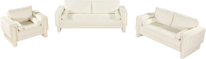 Madeline Cream Chenille Fabric Sofa 152Cream-S Meridian Furniture
