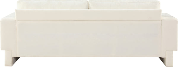 Madeline Cream Chenille Fabric Sofa 152Cream-S Meridian Furniture