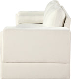 Madeline Cream Chenille Fabric Sofa 152Cream-S Meridian Furniture