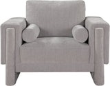 Madeline Grey Chenille Fabric Chair 152Grey-C Meridian Furniture