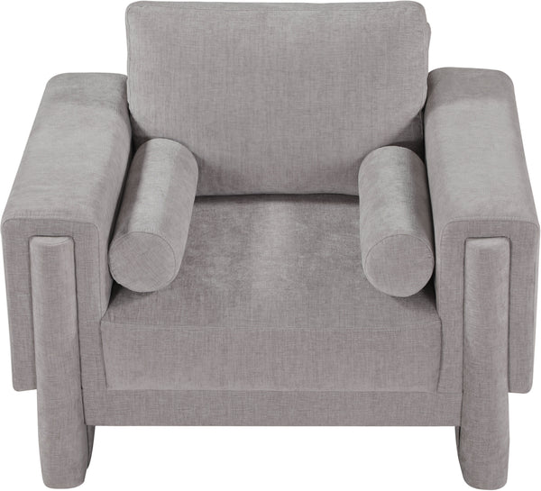 Madeline Grey Chenille Fabric Chair 152Grey-C Meridian Furniture