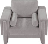 Madeline Grey Chenille Fabric Chair 152Grey-C Meridian Furniture