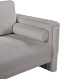 Madeline Grey Chenille Fabric Chair 152Grey-C Meridian Furniture