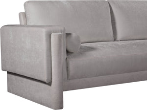 Madeline Grey Chenille Fabric Sofa 152Grey-S Meridian Furniture