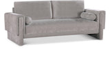 Madeline Grey Chenille Fabric Sofa 152Grey-S Meridian Furniture