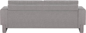 Madeline Grey Chenille Fabric Sofa 152Grey-S Meridian Furniture