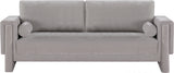 Madeline Grey Chenille Fabric Sofa 152Grey-S Meridian Furniture