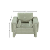 Madeline Mint Chenille Fabric Chair 152Mint-C Meridian Furniture