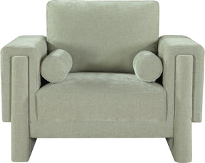 Madeline Mint Chenille Fabric Chair 152Mint-C Meridian Furniture