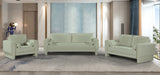 Madeline Mint Chenille Fabric Loveseat 152Mint-L Meridian Furniture