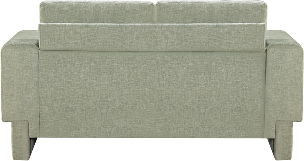Madeline Mint Chenille Fabric Loveseat 152Mint-L Meridian Furniture