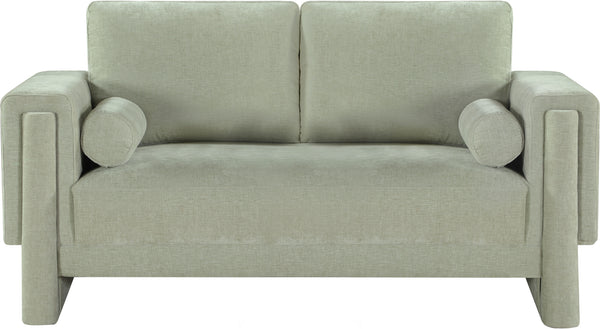 Madeline Mint Chenille Fabric Loveseat 152Mint-L Meridian Furniture