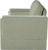 Madeline Mint Chenille Fabric Loveseat 152Mint-L Meridian Furniture